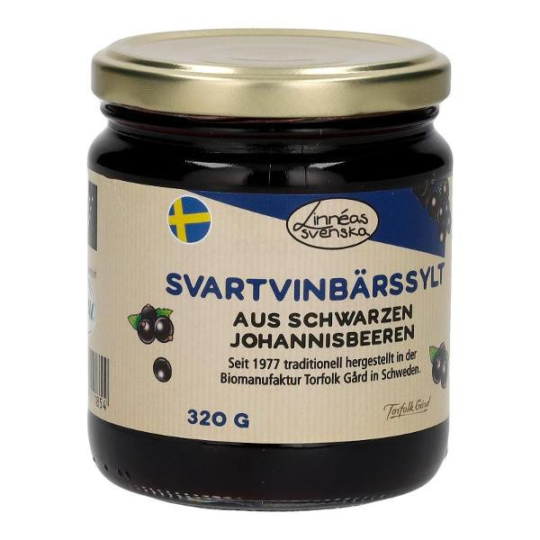 Produktfoto zu Schwarze Johannisbeer - Konfitüre 320g vegan