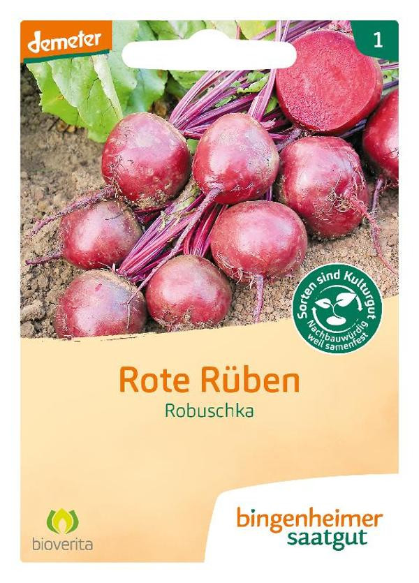 Produktfoto zu Saatgut Rote Rüben "Robuschka"