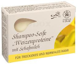 Produktfoto zu Shampoo-Seife "Weizenproteine" mit Schafmilch 125g