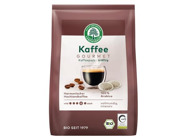 Produktfoto zu Gourmet Kaffeepads kräftig 18 Sück vegan