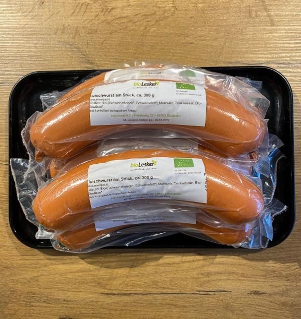 Produktfoto zu Fleischwurst halber Ring 300g