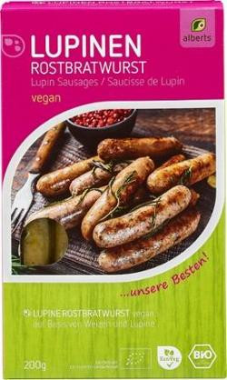 Produktfoto zu Lupinen Rostbratwürsten vegan, 200g