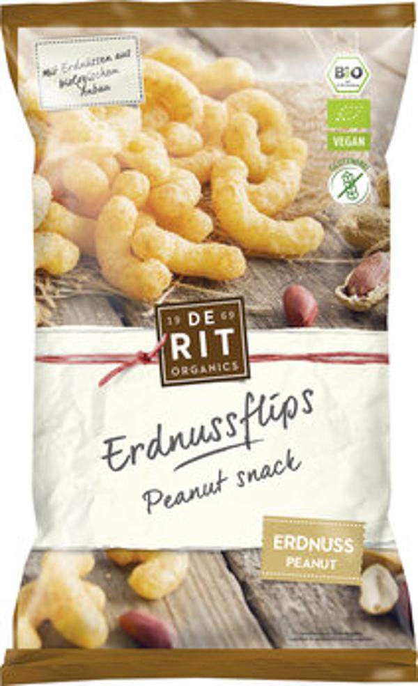 Produktfoto zu Erdnussflips mit Maisgrieß 125g vegan