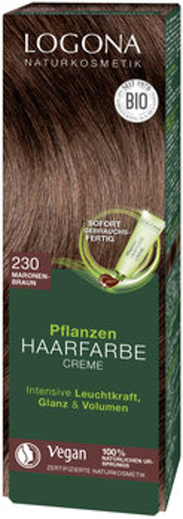 Produktfoto zu Pflanzen Haarfarbe Creme "230 maronenbraun" 150ml