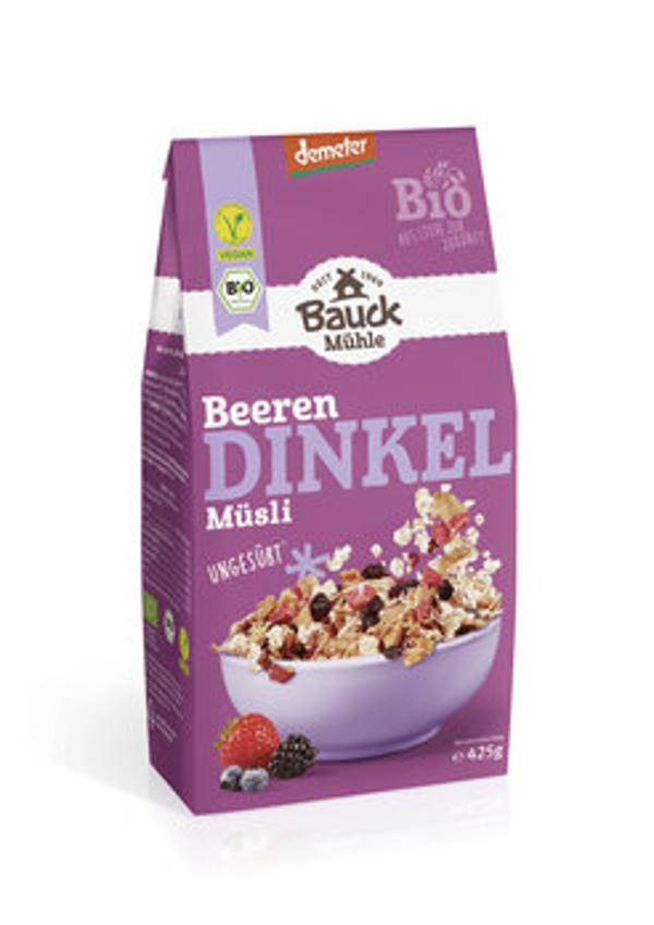 Produktfoto zu Dinkelmüsli Beerenzart 425g vegan