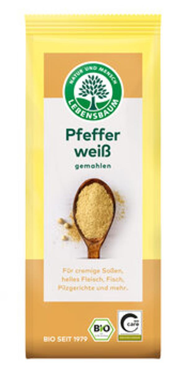 Produktfoto zu Pfeffer weiß gemahlen 50g vegan