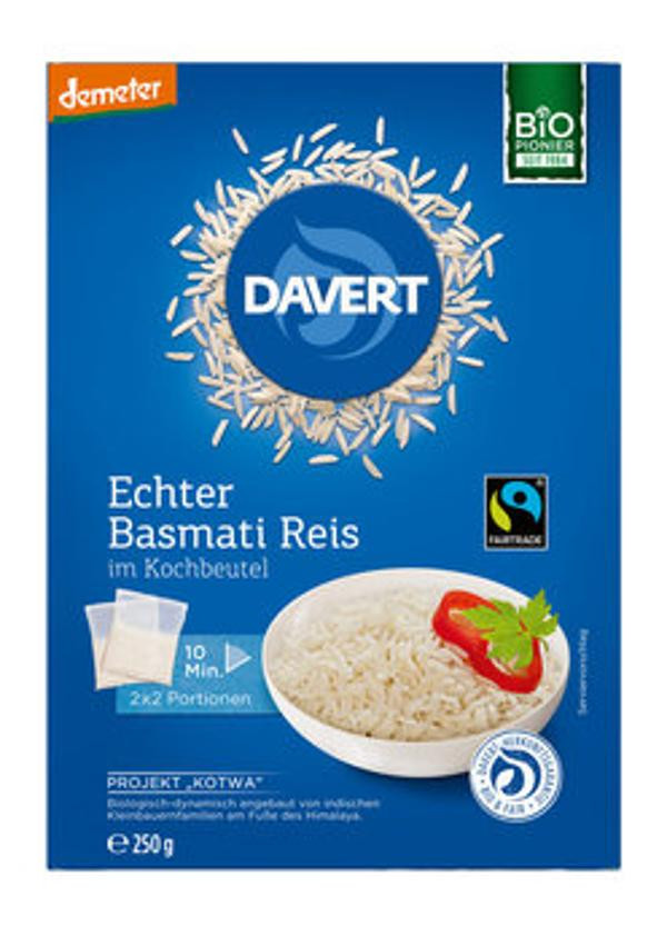 Produktfoto zu Basmati Reis weiß Kochbeutel vegan