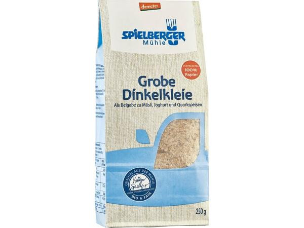 Produktfoto zu Dinkelkleie grob 250 g vegan