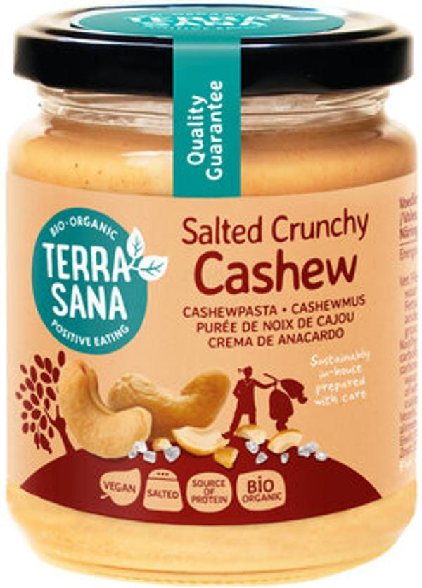 Produktfoto zu Cashewmus Crunchy mit Steinsalz vegan