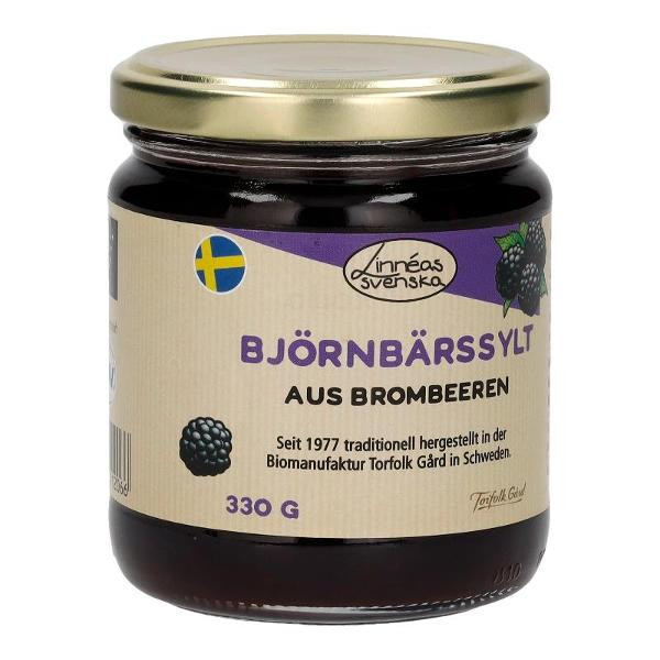 Produktfoto zu Björnbärssylt Brombeer-Konfitüre 330g vegan