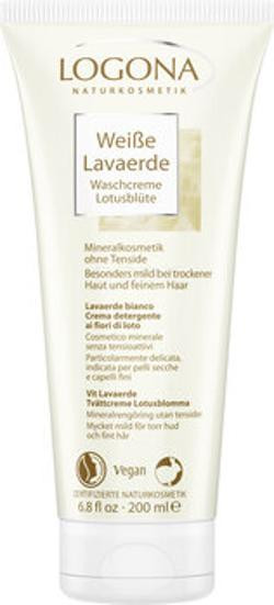 Produktfoto zu Weiße Lavaerde Waschcreme Lotusblüte 200ml