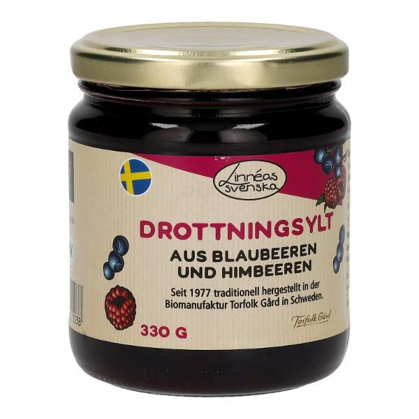 Produktfoto zu Blaubeer - Himbeerkonfitüre 330g vegan