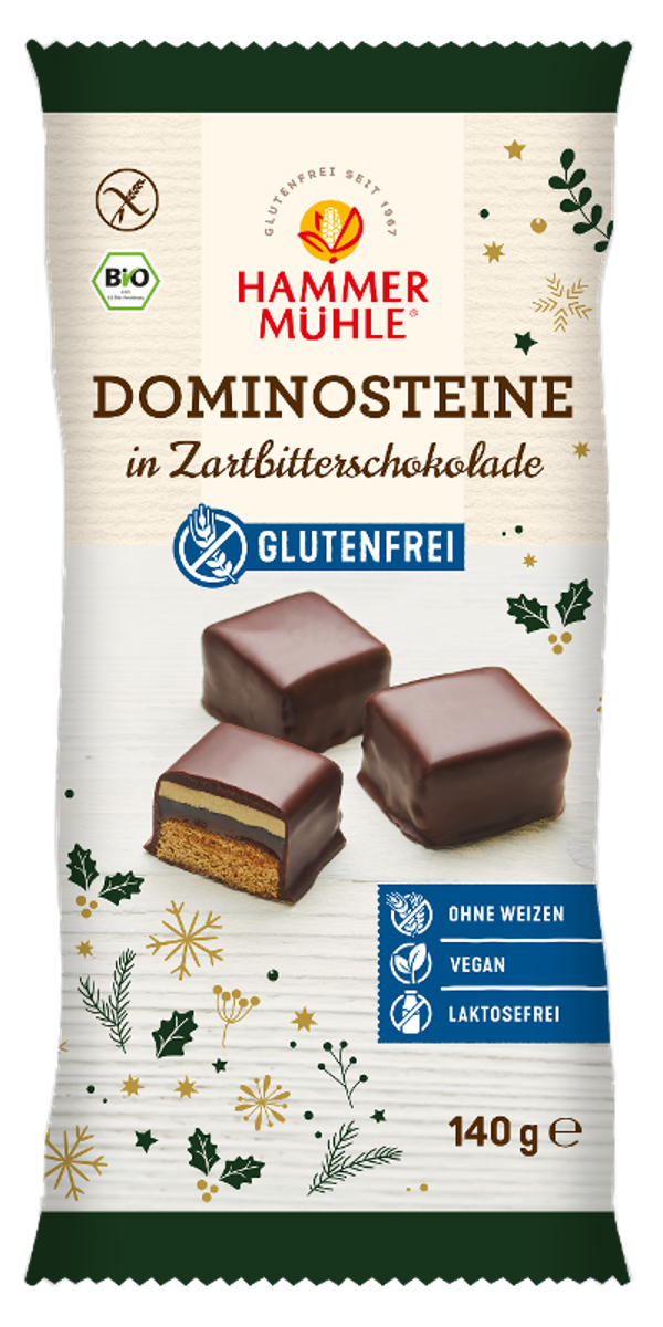 Produktfoto zu Dominosteine in Zartbitterschokolade 140g