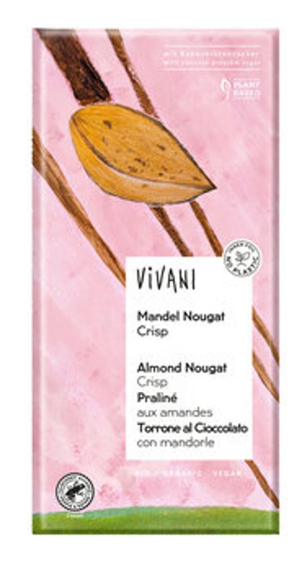 Produktfoto zu Schokolade Mandel Nougat Crisp vegan