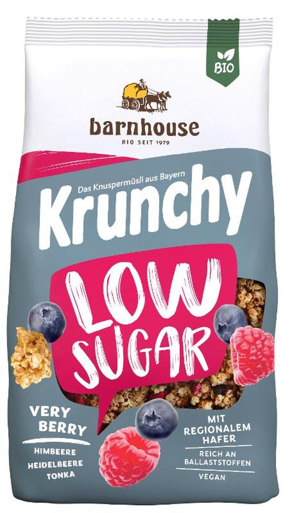 Produktfoto zu Krunchy Low Sugar Very Berry 375g vegan