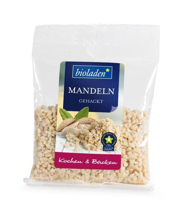 Produktfoto zu Mandeln blanchiert gehackt 100g vegan