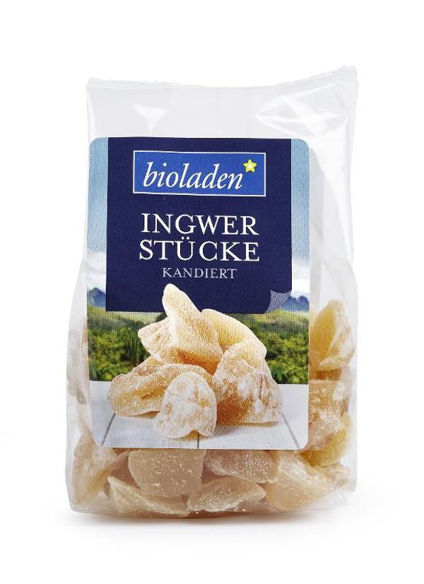 Produktfoto zu Ingwerstücke kandiert 150g vegan