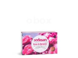 Produktfoto zu Seifenstück Rosen & Geranie 100g