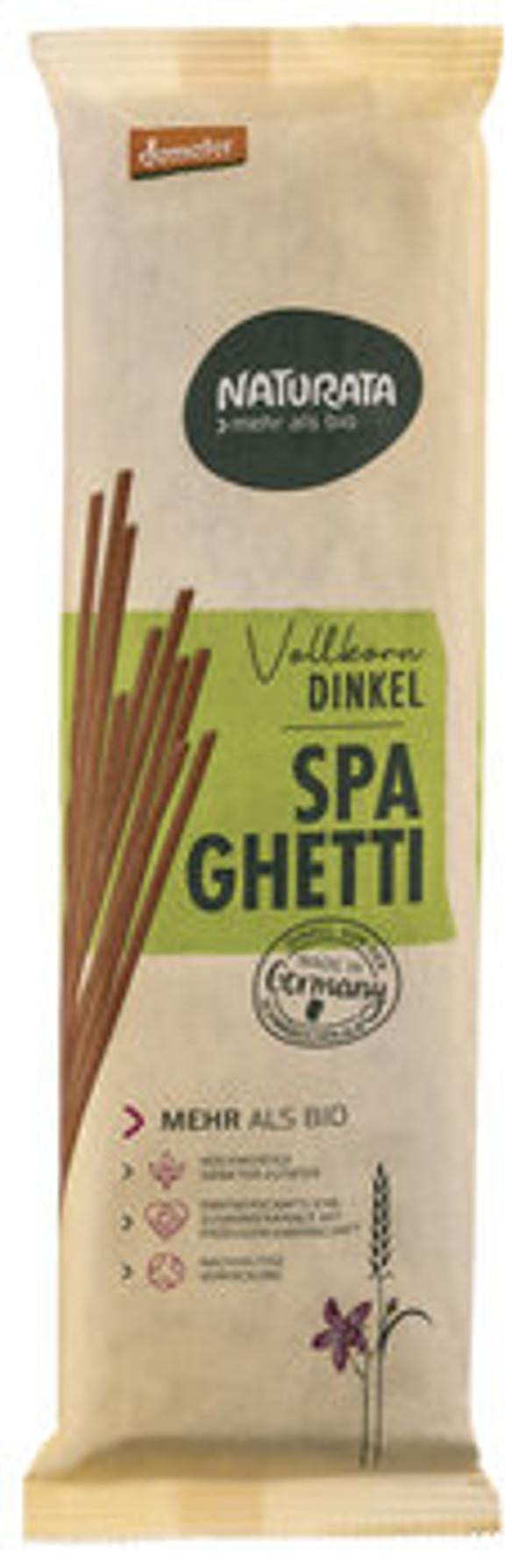 Produktfoto zu Dinkel Vollkorn Spaghetti 500g vegan