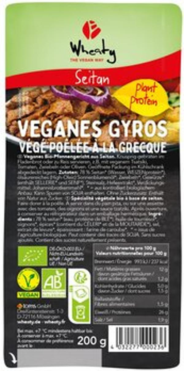 Produktfoto zu Veganes Gyros Seitan 200g