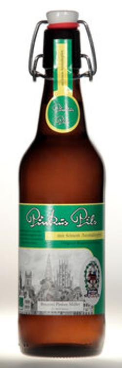 Produktfoto zu Pinkus Pils Bügelflasche 0,5 l vegan