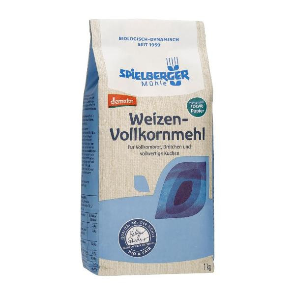 Produktfoto zu Weizen-Vollkornmehl 1kg vegan