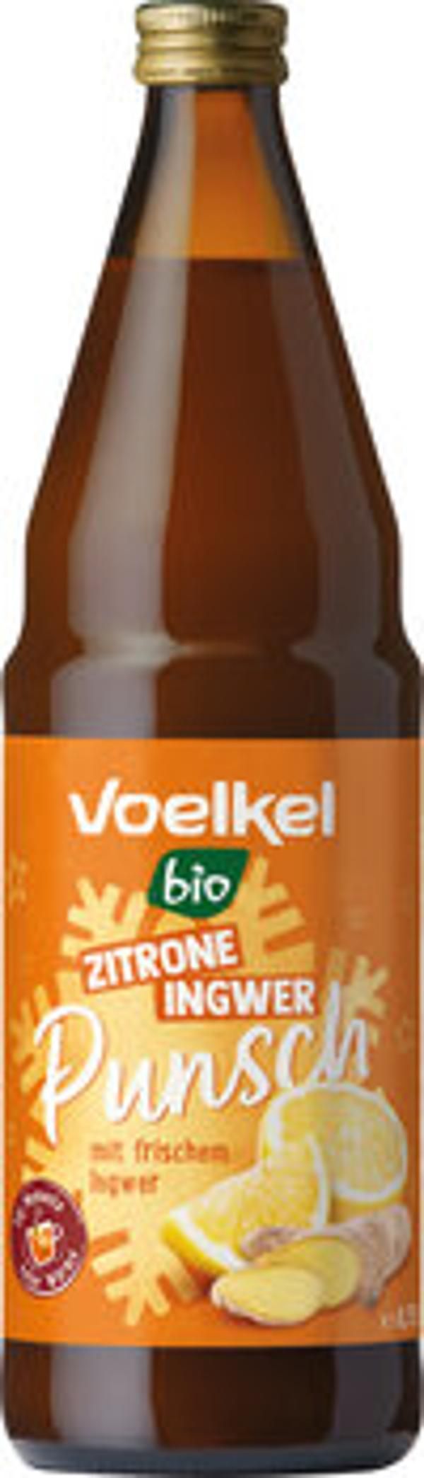 Produktfoto zu Zitrone Ingwer Punsch Voelkel 0,75L