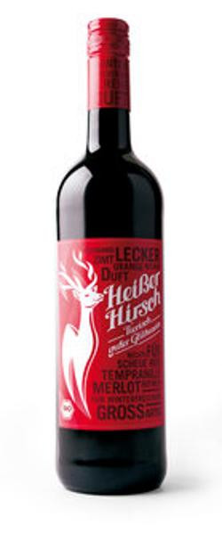 Produktfoto zu Glühwein Heißer Hirsch Kiste 6*0,75L