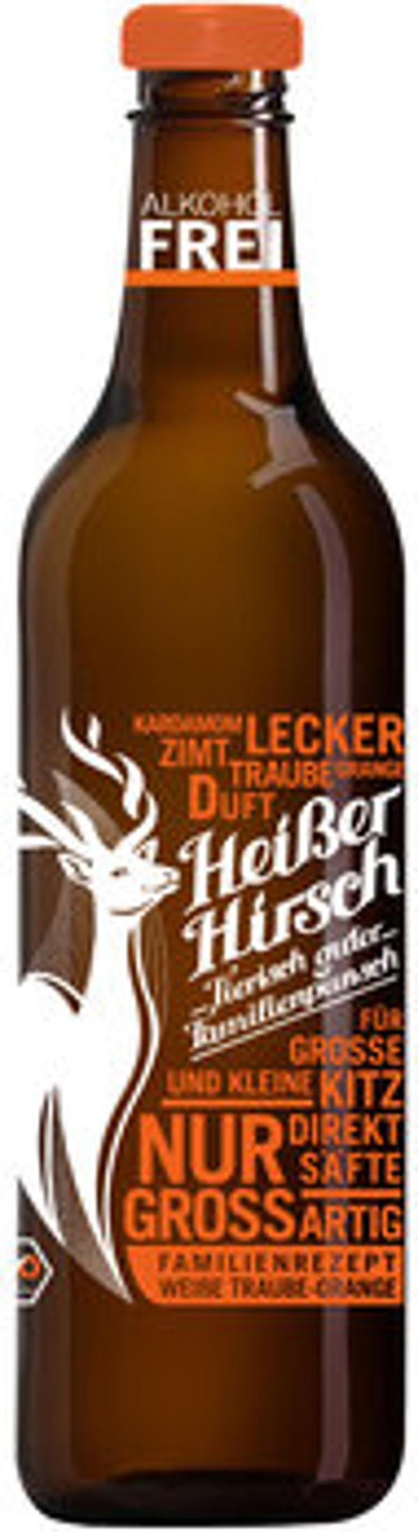 Produktfoto zu Punsch Heißer Hirsch "Weiße Traube - Orange" 0,75L