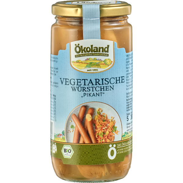 Produktfoto zu Vegetarische Würstchen pikant 380g