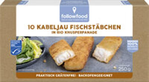 Produktfoto zu TK Kabeljau Fischstäbchen 10 Stück