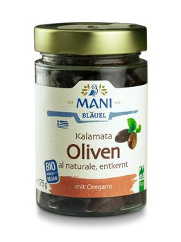 Produktfoto zu Kalamata Oliven al Naturale entkernt 175g vegan