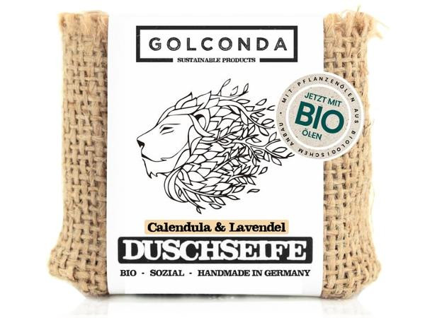 Produktfoto zu Feste Duschseife Calendula & Lavendel 65g