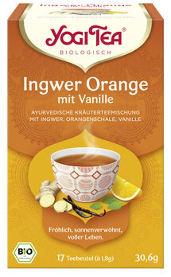 Produktfoto zu YogiTea Ingwer Orange Vanille 17 Beutel vegan